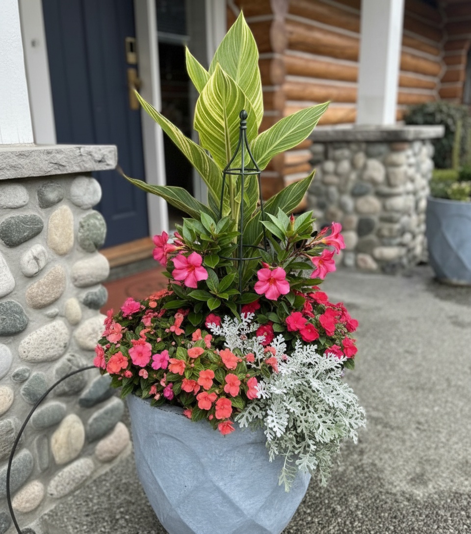 Premium plant upgrade close-up